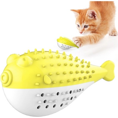 PETINTEREST Интерактивна дентална играчка PET INTEREST Pufferfish Cat Tooth Brush (25546)