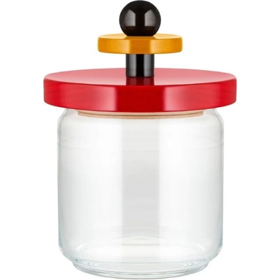 Alessi Кухненски буркан за съхранение 100 COLLECTION, 750 мл, червен, стъкло, Alessi (ALES1675)