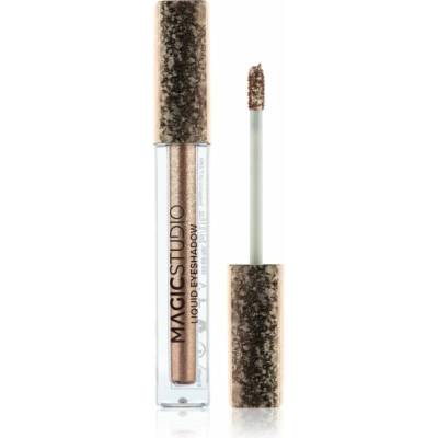Magic studio Liquid Eyeshadow trblietavé tekuté očné tiene 02 Silver 3 ml