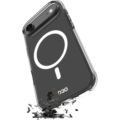 PURO Impact Clear D3O TPU+PC MagSafe съвместим калъф за iPhone 17 Air - прозрачен (PUIPC1766IMPCLD3OTR)