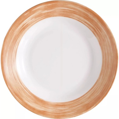 Arcoroc Brush 22,5 cm Hlboký tanier oranžový 24 ks