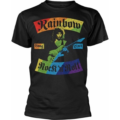 Rainbow tričko Long Live Rnr Rainbow Black