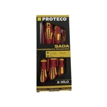 PROTECO 10.07-990-10 Sada skrutkovačov elektrikárskych 6-dielna (PL+PZ)