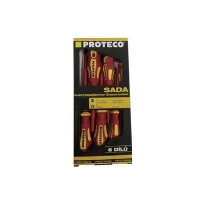 PROTECO 10.07-990-10 Sada skrutkovačov elektrikárskych 6-dielna (PL+PZ)