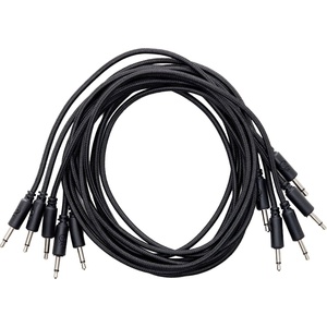 Erica Synths Braided eurorack patch cable 90cm (5pcs, black) 0, 9 m Директен - Директен Пач кабел (4751030829005)