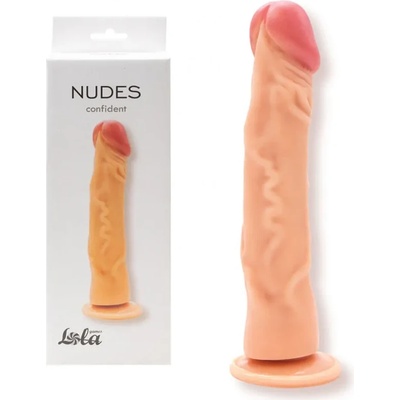 Дилдо с вакуумна вендуза, реалистично и гъвкаво, 22, 8см. - Nudes Confident (6008-01LOLA)