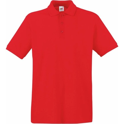 Fruit of the Loom 163218 Pánská polokošile s krátkým rukávem red