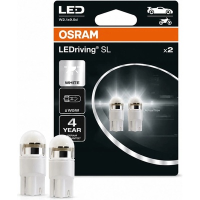 Osram LEDriving SL W5W 12V 1W W2,1x9,5d 6000K 2 ks 2825DWP-02B