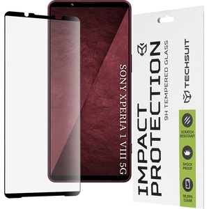 Techsuit Стъклен протектор за Sony Xperia 1 VIII - 111D Full Cover - Techsuit - Черен