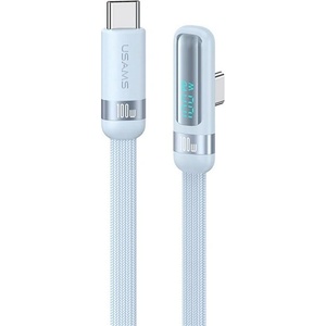 USAMS US-SJ653 кабел за данни Type-C - Type-C, 120 см, светлосин SJ653USB03 (SJ653USB03)