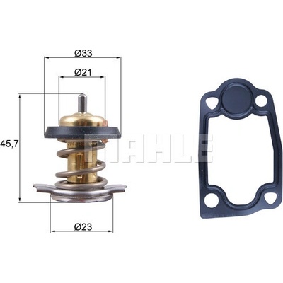 Termostat, chladivo MAHLE TX 266 79D