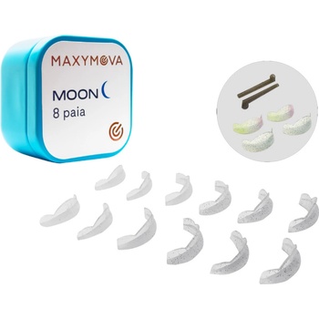 Maxymova Moon CURL + LIFT průhledné natáčky na lash lifting 8 párů + 1 pár kompenzátorů