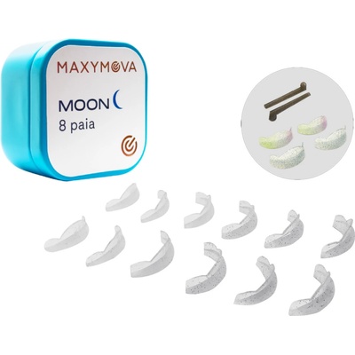 Maxymova Moon CURL + LIFT průhledné natáčky na lash lifting 8 párů + 1 pár kompenzátorů