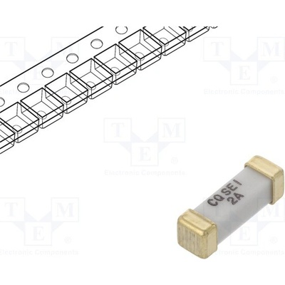 CONQUER ELECTRONIC SEI 2A 250V(G) Pojistka: tavná; 2A; 250VAC; zpožděná; keramická; 10,1x3,12x3,12mm