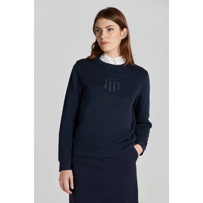 Gant Reg Tonal Shield C-Neck Sweat modrá