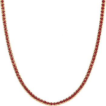 SAVICKI Тенис колие Luminy 3, 0 мм: злато, рубини