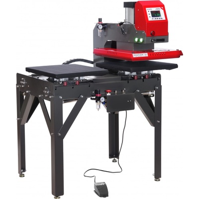 Pneumatický termolis Secabo TPD7 PREMIUM dvě pracovní plochy 40 x 50 cm