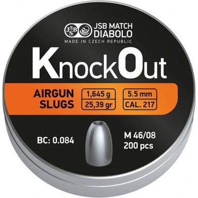 Diabolky JSB MATCH Knockout 1,64 g 5,5 mm 200 ks