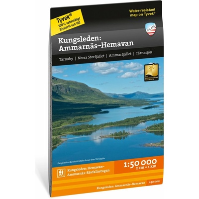 Kungsleden: Ammarnäs–Hemavan 1:50 000 - turistická mapa