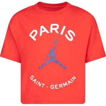 Air Jordan Детска тениска Air Jordan PSG Box T-Shirt Childrens - University Red