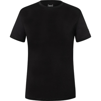 super. natural Мъжки долна фланелка с къс ръкав super. natural Sierra 140 Tee T-shirt - Jet Black (014-2124-0411)