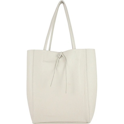 Made in Italy Mondo Italia kožená shopper kabelka 396 béžová