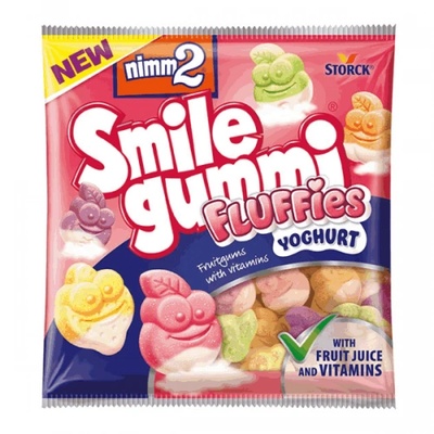 Желирани бонбони Smile Gummi Fluffies Yoghurt 90гр