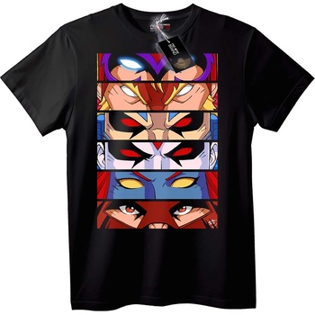 NOONEBRAND Тениска Аниме герои очи - 2XL, White