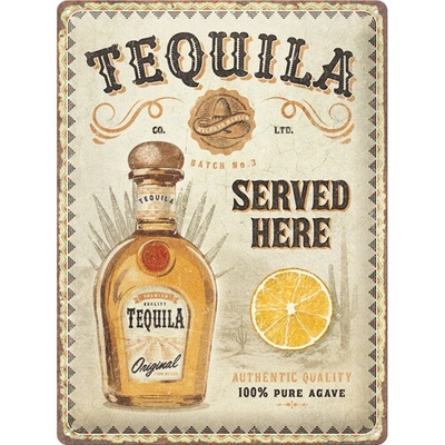 Nostalgic Art Plechová Ceduľa Tequila Served Here
