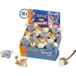 Nobby Играчка за котка Животни от плат 8 см, с привличаща билка - nobby Германия 67499