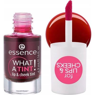 Essence WHAT A TINT! tekutá lícenka a lesk na pery 4,9 ml