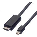 Valueline Кабел Mini DisplayPort 1.2 - HDMI (UHDTV), Mini DP-UHDTV, 4K60Hz, M/M, 3 м, черен 11.99. 5797-10 (11.99.5797-10)