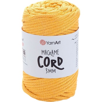 YARNART Macrame Cord 3 mm 3 mm 85 m 764 Mustard юта (Macrame Cord 3 mm 764)