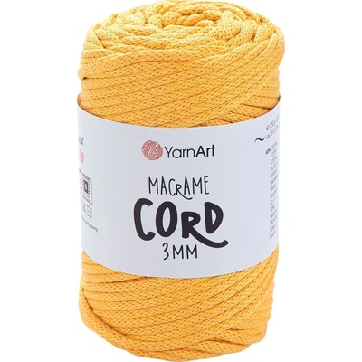 YARNART Macrame Cord 3 mm 3 mm 85 m 764 Mustard юта (Macrame Cord 3 mm 764)