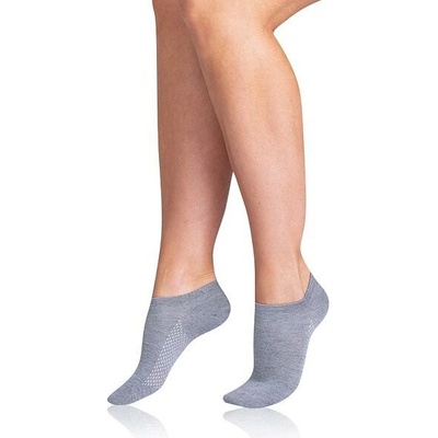 Bellinda BAMBUS AIR LADIES IN-SHOE SOCKS 5x Krátke dámske bambusové ponožky BE496807 sivá