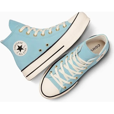 Converse Велурени кецове Converse Chuck Taylor All Star Lift в тюркоазено A13824C (A13824C)