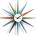 Vitra Sunburst Clock multicolor