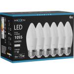Mexen Nova 6x LED крушка E27, C37, 10W, Неутрална - 4000K, 1055 lm - L102-E27-1040-01x06 (L102-E27-1040-01x06)