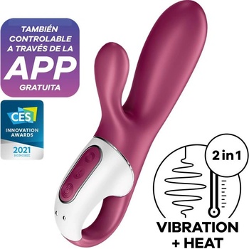 Image 1 of Satisfyer Вибратор за G точка и клитор с функция за затопляне и APP Satisfyer Hot Bunny