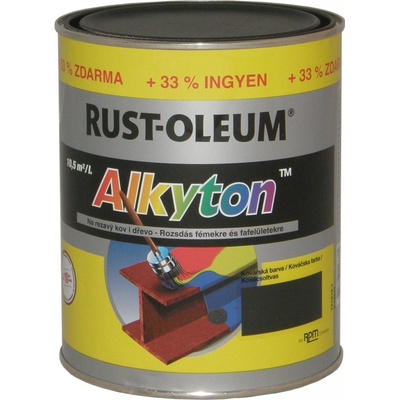 Alkyton Hladký lesk 1 l šedý hliník