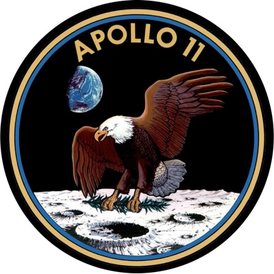 EA samolepka Apollo 11 kulatá 8,5cm – Zboží Živě