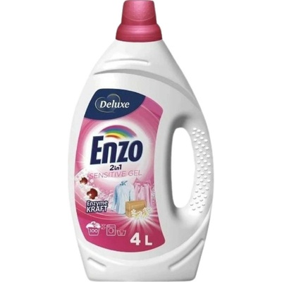 Deluxe Enzo 2v1 Sensitive prací gél na farebnú bielizeň 100 PD 4 l