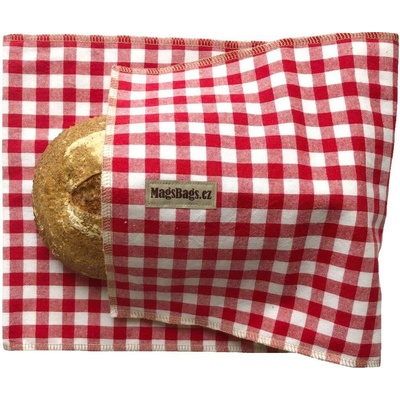 Chlebapsa - červenobílá kostka drobná Magsbags.cz