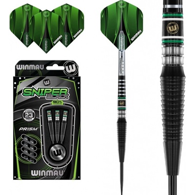 steel Winmau Sniper Black Edition 23g, 90% wolfram