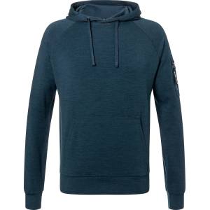 super. natural Мъжки вълнен пуловер super. natural Favourite Pocket Hoodie Merino hoodie - Blueberry - размер 46 (005-5975-0111)