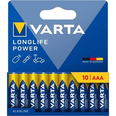 VARTA longlife power батерия с дълъг живот aa, алкална, 10 бр. в опаковка 4906121761 (4906121761)