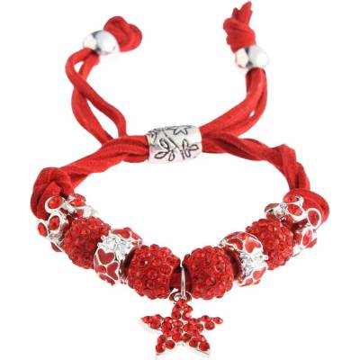 Bando náramok Crystal W178 modrý červená