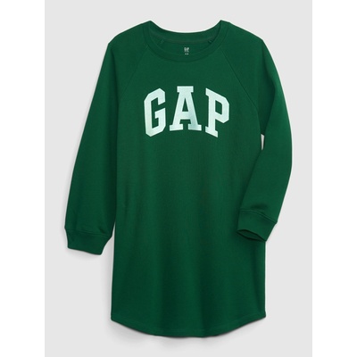 GAP Детска суитшърт рокля с лого GAP GAP | Zelen | Момичешки | 104/110