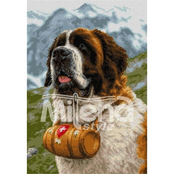 Milena Style Санбернар - гоблен със схема конци dmc 1: 1