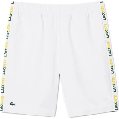 Lacoste Мъжки шорти Lacoste Sportsuit Logo Stripe Tennis Shorts - white/green